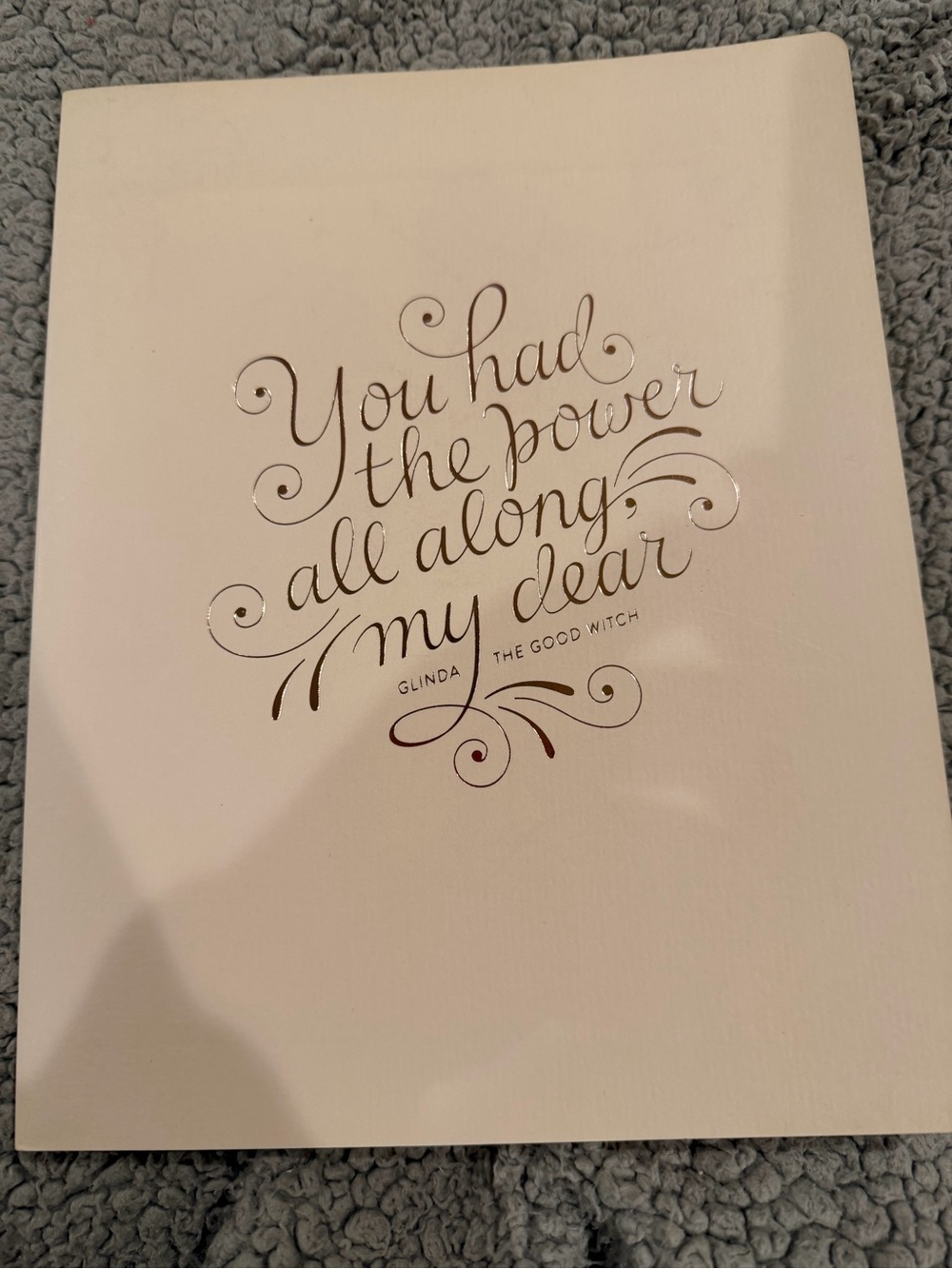 You Had The Power All Along My Dear - Blank Journal